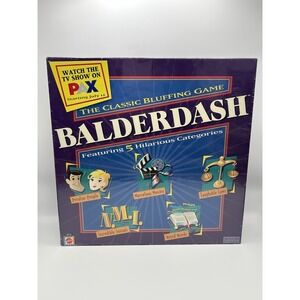 Balderdash Classic Bluffing Board Game Mattel 2003 New Sealed 5 Categories 2+